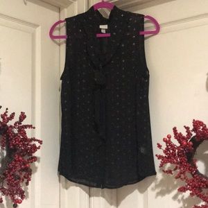 A New Day Sheer Black Tank Size Large